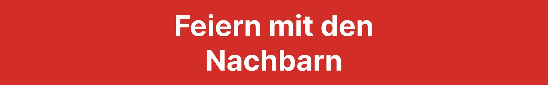 Feiern Mit Den Nachbarn
